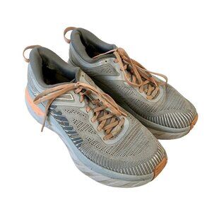 Hoka Womens Bondi 7 Sneakers Gray 10